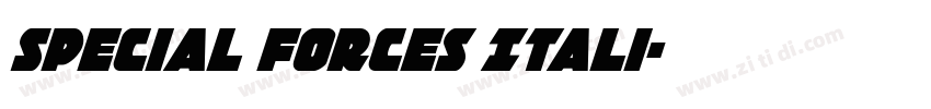 Special Forces Itali字体转换